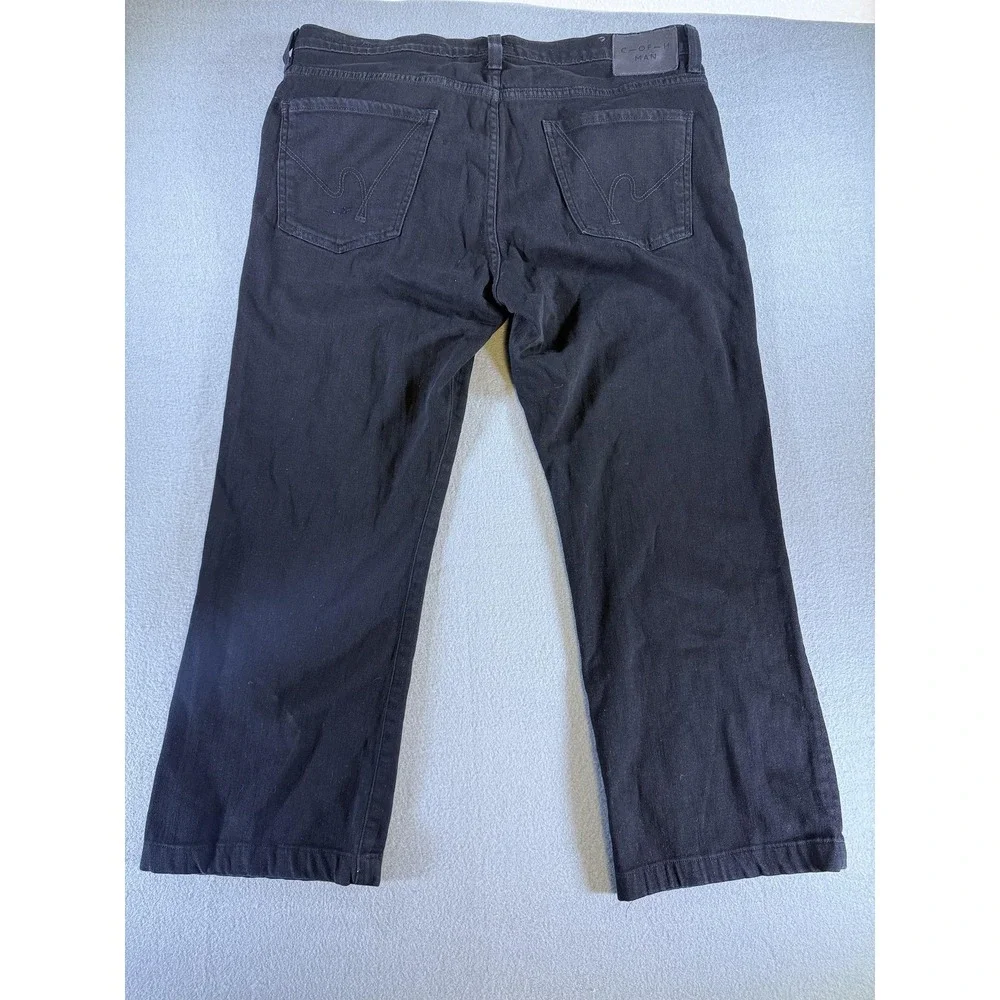 Citizens Of Humanity Jagger Jeans Mens 38x27 Black Straight Denim Casual‎